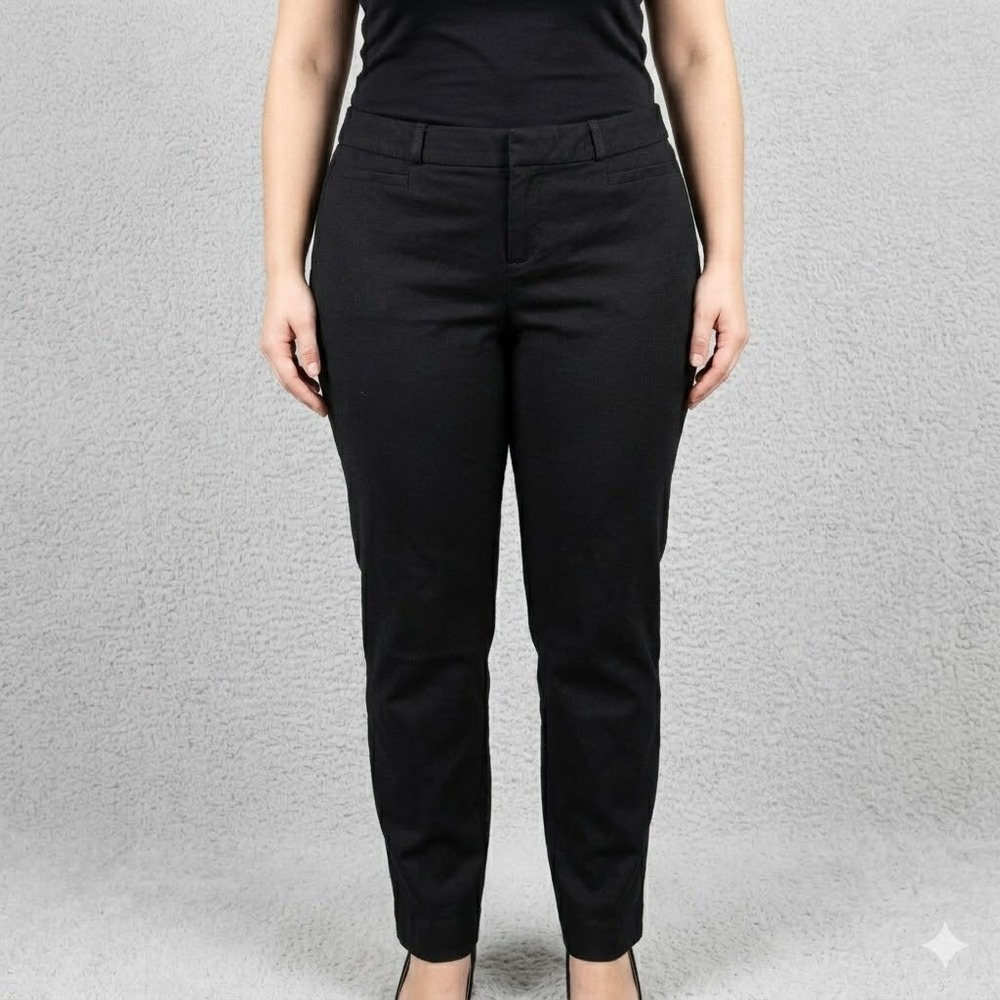 Sloan Curvy Banana Republic Black Stretch Trousers Size 10